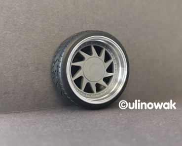 99080-16S Alufelge 1:18 OZ Turbo-Design schmal 16 Zoll